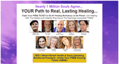 Desktop Screenshot of healingwiththemasters.com