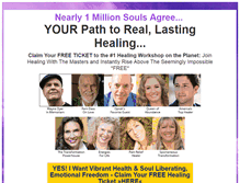 Tablet Screenshot of healingwiththemasters.com